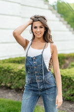 All Dyed Up Stretch Denim Overalls