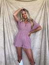 Keep It Simple V Neck Romper