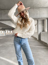 Endless Drama Collar Pullover Cream