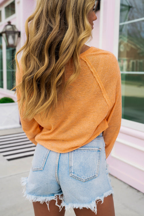 Easy Breezy Raw Edge Pullover