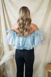 Brush Your Shoulders Off Ruffle Top